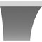 Ekena Millwork 3 1/2-in. W x 36-in. D x 40-in. H Thorton Architectural Grade PVC Knee Brace BRCP035X36X40THR - alternate 4